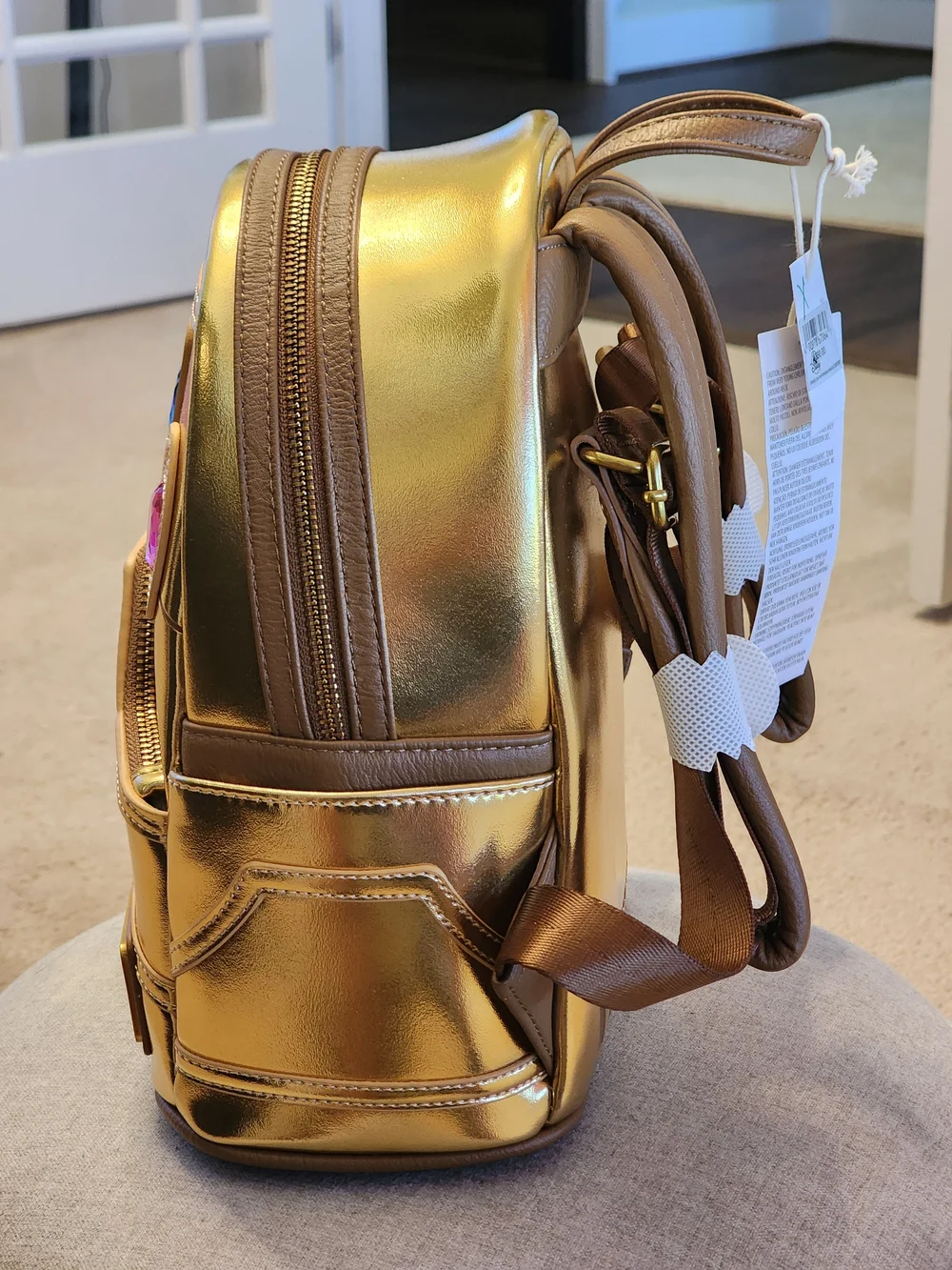 Marvel Infinity Gauntlet Gold Mini Backpack - Picture 7 of 11